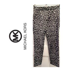 Michael Kors Snow Leopard Skinny Pants